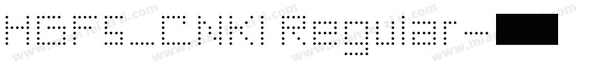 HGF5_CNKI Regular字体转换